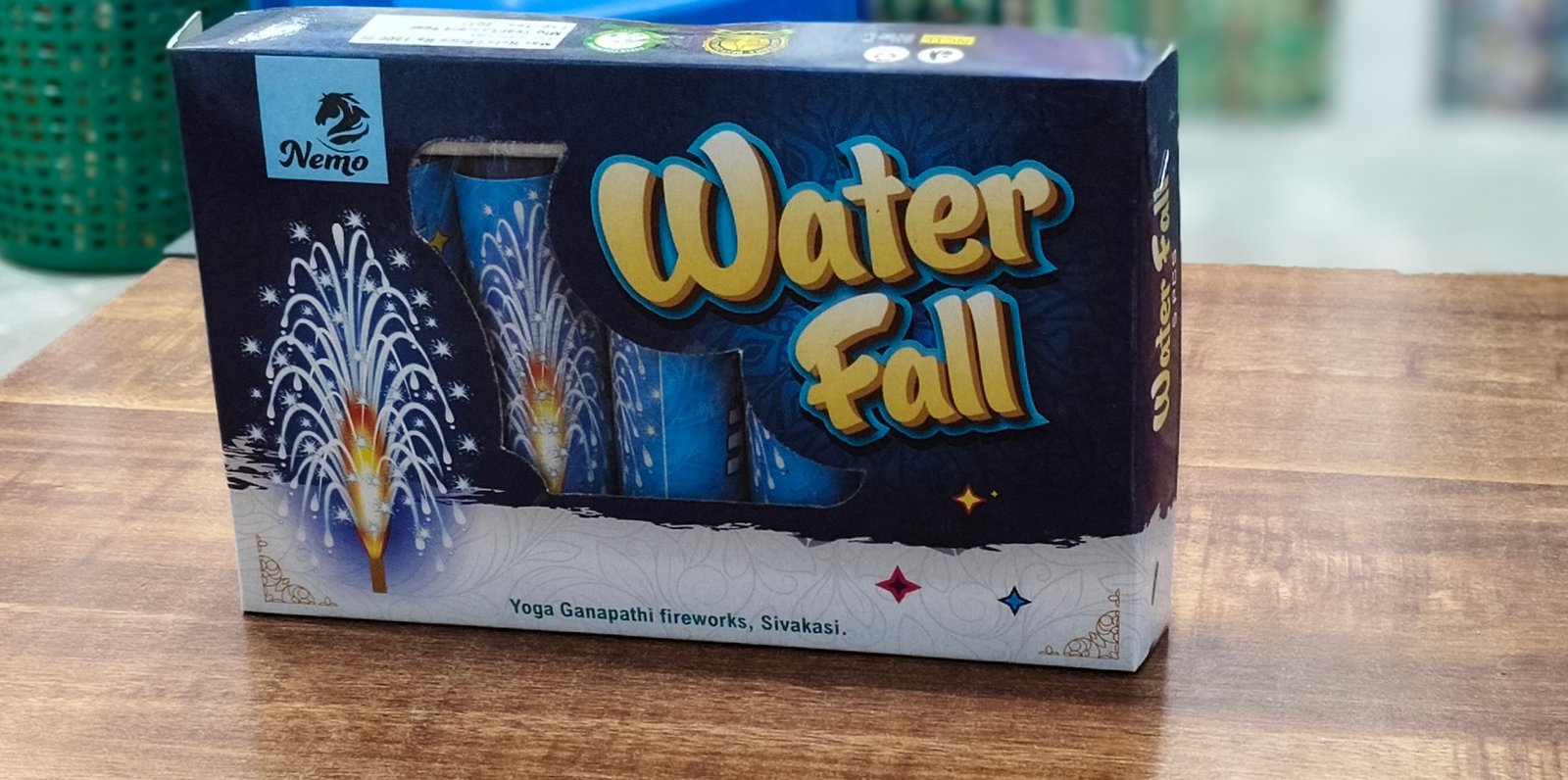 Water falls shower